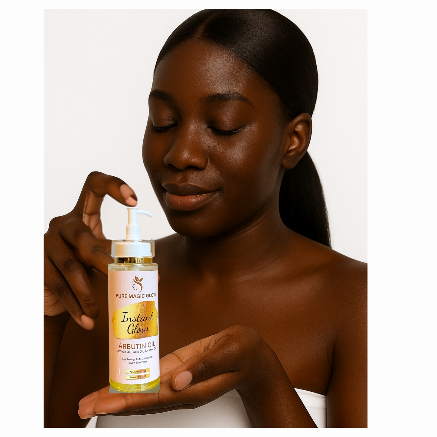 Brightening Body oil-Dark and brown skin complexion